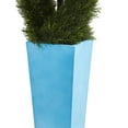 thumbnail image 3 of Nearly Natural 4.5ft. Double Pond Cypress Spiral Artificial Tree in Turquoise Planter UV Resistant (Indoor/Outdoor), Green, 3 of 3