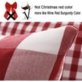 thumbnail image 2 of Red Buffalo Check Pillow Covers 18 x 18 Set of 2 Red Plaid Check Outdoor Pillow Covers 18x18 Burgundy Throw Pillows for Christmas Decor, 2 of 6