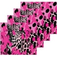 thumbnail image 2 of Coolnut 2 Pack Pink Leopard Pure Cotton Washcloths 12 x 12 Inch Reusable Absorbent Soft Cotton Face Towels Fingertip Towels Set for Gym Towels,Hotel and Spa Wash cloth, 2 of 7