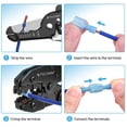 thumbnail image 2 of 200pcs Male and Female Nylon Electrical Wiring Connector Insulated CrimpTerminal, 2 of 9