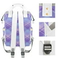 thumbnail image 4 of Buffalo Plaid Diaper Backpack – Large Capacity, Insulated Baby Bottle Pocket, Multifunctional Mommy Bag for Boys & Girls, 4 of 8
