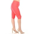 thumbnail image 2 of Women's Plus Size Lightweight Casual High Waist Solid Yoga Running Capri Leggings, 2 of 4