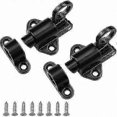thumbnail image 1 of Black Sliding Latches 2 Pack with Screws for Garage Doors, 1 of 5