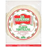 LA Superior: Tortillas Flour One Dozen Bread, 14 Oz