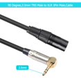 thumbnail image 1 of Cable De Audio Cable de datos 0,3 m 90 grados 3,5 mm estéreo TRS macho a XLR 3 pines macho cable de audio cable de alambre, 1 of 6