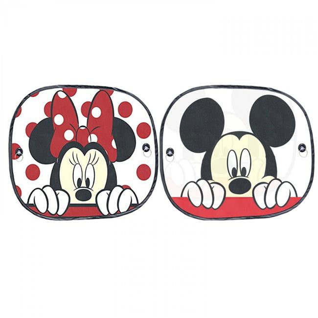 Plasticolor 003815R01 Disney Mickey & Minnie PEEK-A-Boo Side Window Sunshade 2-Piece 