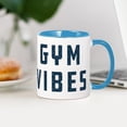 thumbnail image 3 of CafePress - Gym Vibes Pattern - 11 oz Ceramic Mug - Novelty Coffee Tea Cup, 3 of 4