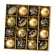 thumbnail image 2 of 16 piezas de adornos de bolas navideñas colgantes para manualidades, regalos de fiesta decorativos oro negro, 2 of 9