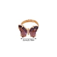 thumbnail image 2 of PVCS Bague Ajustable Papillon Couleur Unie Créative pour Femmes avec Ouverture, 2 of 4