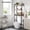 Heather Greige, Ink Black, variant on SONGMICS Over The Toilet Storage, 3-Tier Bathroom Organizer Over Toilet with Adjustable Shelves, Rustic Brown and Ink Black