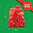 thumbnail image 4 of Joyfy 2 Packs Jumbo Christmas Bags with Gift Tags Jumbo/Giant Bike Size 60"x 72" Snowflakes & Jingle Bells Christmas Prints, Heavy Duty Large Gifts Bags, Party Favors Bags, 4 of 11