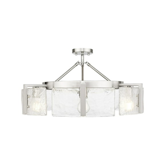Golden Lighting Aenon 6-light Semi-Flush Mount in Pewter