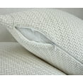 thumbnail image 3 of Aiking Pack of 2 Soft Decorative Knitted Double-Cable Sweater Cozy Throw Pillow Covers, 14x26 inch, Ivory, 3 of 6