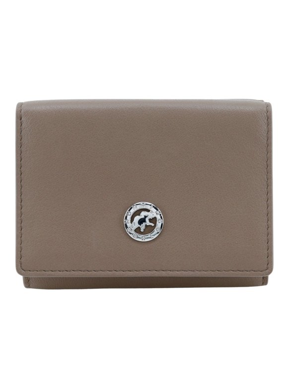 Pre-Owned HUNTING WORLD Tri-fold wallet, leather, brown, snap button, women's,... (Good)