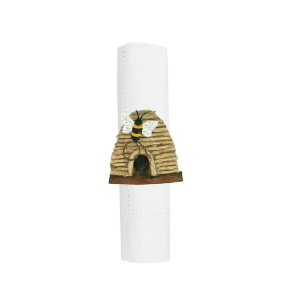 Bumble Bee Hive Skep Napkin Ring