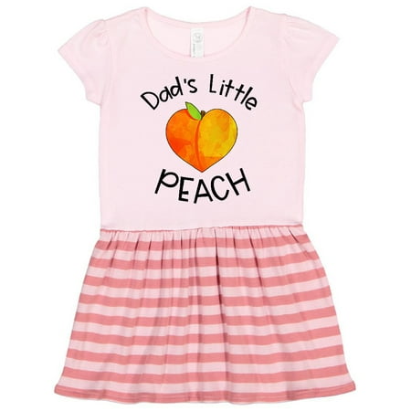 

Inktastic Dad s Little Peach Cute Peach Heart Gift Toddler Girl Dress