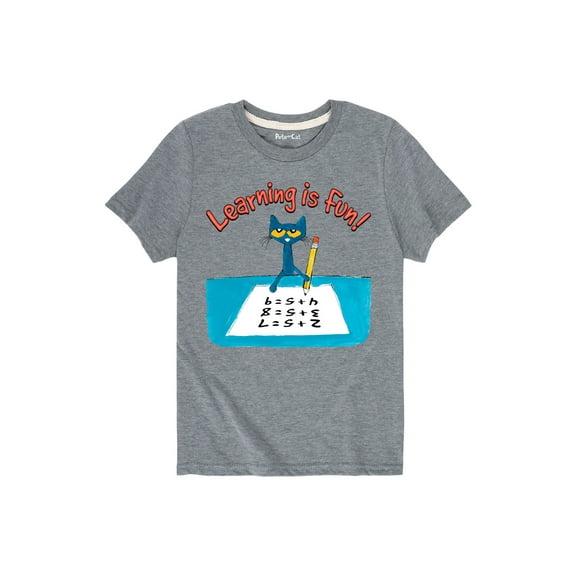 Pete The Cat - Learning Is Fun Multi - Toddler Short Sleeve Graphic T-Shirt