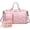 Bat#Pink, variant on Small Gym Bag for Women, Travel Duffle Bag Carry On Weekender Bag with Shoe Compartment