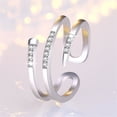 thumbnail image 2 of Fiudx Anillo de Circonita Cúbica, Elegante Joya con Diseño de Mariposa, Accesorio de Compromiso de Varios Niveles, Regalo Único para Seres Queridos, Propuesta de Matrimonio, Aniversario, Joyería para, 2 of 4