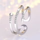 thumbnail image 2 of Fiudx Anillo de Circonita Cúbica, Elegante Joya con Diseño de Mariposa, Accesorio de Compromiso de Varios Niveles, Regalo Único para Seres Queridos, Propuesta de Matrimonio, Aniversario, Joyería para, 2 of 4
