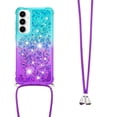 thumbnail image 3 of Funda para Samsung Galaxy A55 5G Brillantina Líquida Divertida Reluciente y con Cristales en Movimiento Cuerpo Cruzado con Cordón Ajustable, 3 of 5