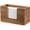 1 Pack-brown, variant on SiGuang Paper Towel Dispenser Countertop, Acacia Wood Bathroom/Kitchen, Multifold C-Fold/Z-Fold/Trifold, for Bathroom/Toilet/Home