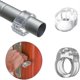 thumbnail image 3 of Set of 10 Door Handle Stops Transparent PVC Door Stop Ø18mm, 3 of 5