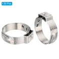 thumbnail image 3 of Unique Bargains 30 Pack 3/4' PEX Cinch Clamp Rings, 304 Stainless Steel Single Ear Crimp Rings, 3 of 6