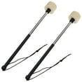 ITSELFER 1Pair Drum Mallet Stainless Steel Drumstick Percussion