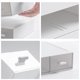 thumbnail image 4 of Kulusion Organizador de escritorio con cajones de almacenamiento apilable de plástico blanco ideal para oficina, escuela, hogar, 1 cajón (blanco), 4 of 5