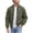 Olive Green, variant on ZACPNCV Men's Classic Bomber Jacket Solid Color Stand Collar Zip Up Lightweight Casual Outerwear Ribbed Cuffs Hem Windbreaker Daily Fashion Coat Olive Green
