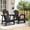 Black/2 Pcs, variant on Tappio HDPE Adirondack Chair, Patio Seat All Weather Outdoor Patio Chair with Cup Holder for Lawn Yard Fire Pit, Black