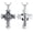 Customize, variant on Cross Cremation Jewelry For Ashes Rose Shape Stainless Steel Cross Memorial Cremation Ashes Urn Necklace Keepsake Jewelry