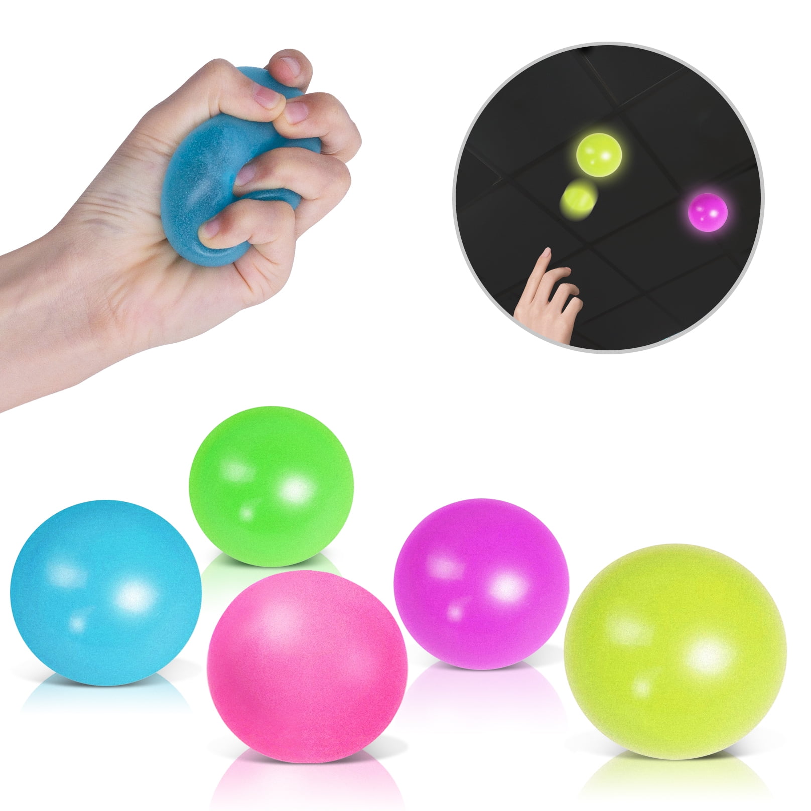 Goodiz Squeezy Fidget Toy Kids Adults Soft Squidgy Stress Relief Sensory Ball.