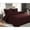 Brown, variant on Legacy Decor 3 PCS Bedspread Quilt Coverlet Reversible Pinsonic Floral Finish All Season Oversized King / Cal-King Black Color
