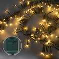 thumbnail image 3 of Northlight 200 Warm White Multi-Function LED Cluster Christmas Lights - 5.75 ft Green Wire, 3 of 3