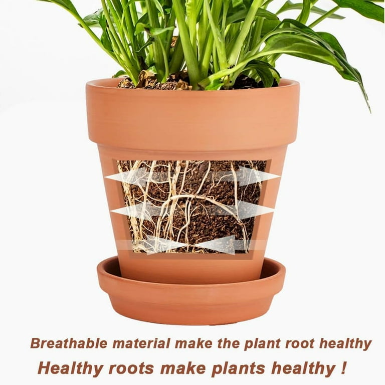 vensovo 6 Inch Terracotta & Clay Pots for Plant with Saucer - 4 Pack Medium  Terra Cotta Planter with Drainage Hole, Flowerpot for Indoor Outdoor ...