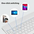 thumbnail image 4 of Bluetooth Wireless Keyboard for Android Ios Windows Black Tablet Keyboard with One-Click Switching And Mouse Computer Accessorie (Portuguese), 4 of 7