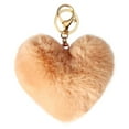 thumbnail image 1 of Coofit Key Chain Fashion Heart Shape Pom Pom Handbag Pendant Purse Charm Phone Charm, 1 of 6