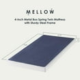 thumbnail image 2 of Best Price Mattress 4-Inch Metal Box Spring with Sturdy Steel Frame, Twin, Blue, 2 of 11