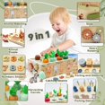 thumbnail image 2 of Juguetes de madera Montessori Quezona 9 en 1 para niños de 1 a 4 años, 2 of 9