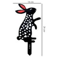 thumbnail image 6 of Animal Silhouette Stake Bunny Rabbit Garden Stake Yard Art Lawn Outdoor Patio Home Decor Floral Cutouts Metal Easter Decorations Country, 6 of 8