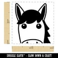 thumbnail image 2 of Peeking Horse Self-Inking Rubber Stamp Ink Stamper - Yellow Ink - Small 1 Inch, 2 of 7