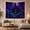 Cemetery Mansion, variant on Haunted Castle on Rocky Hill with Full Moon and Bats, Spooky Gothic for Halloween Enthusiasts, Dramatic Wall Art Decor, Halloween Gift, Tapestry Wall Hanging for Bedroom and Living Room