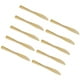 thumbnail image 4 of Suministros de decoración de vajilla desechable, juego de cubiertos premium resistentes, vajilla para restaurantes, festivales, cafeterías, cenas de compromiso 10x cubiertos de oro, 4 of 9