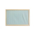 thumbnail image 1 of Floral Wall Art with Frame, Abstract Flower Petals Summer Botany Complexity Repetition, Printed Fabric Poster for Bathroom Living Room, 35" x 23", Teal Dusk, by Ambesonne, 1 of 2