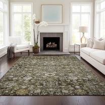 Addison Rugs Chantille Indoor/Outdoor Traditional Oriental Mocha Washable Rectangle Rug, 9' x 12'