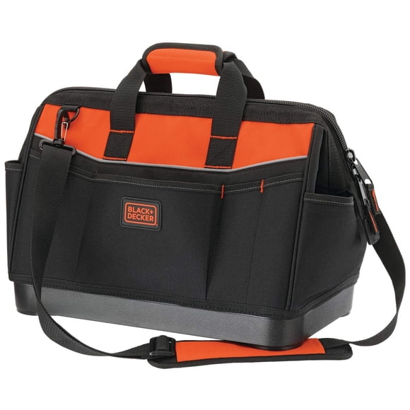 Bolsa de herramientas BLACK+DECKER BDST500002APB de 40 cm con bolsillos y correa