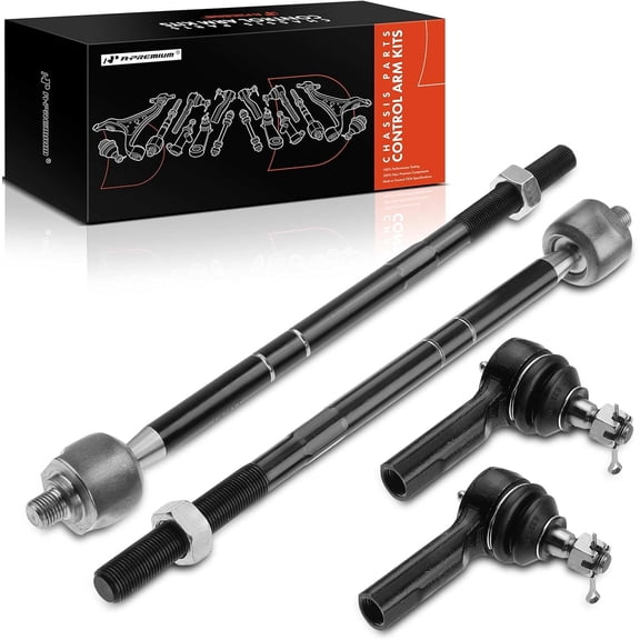 A-Premium Set of 4, Front Inner & Outer Tie Rod End Kit, Compatible with Ford Escape 2001-2007, Mazda Tribute 2001-2006, Mercury Mariner 2005-2007