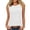 Sleeveless Top # White, variant on Womens Summer Tops Crewneck Slub Knit Tank Sleeveless Loose Plain Jersey Vest Casual Everyday Lightweight Shirt Blouse Relaxed Classic Pullover Tunic Shell